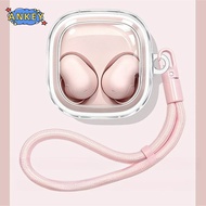 Compatible with Baseus Bass WM02s Clear Earphone Case TPU Shell Transparent Headphone Cover Protecti
