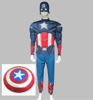สินค้าอยู่ไทย CP135 คอสเพลย์ ชุดกัปตันอเมริกา กัปตันอเมริกา มาร์เวล อเวนเจอร์ Dress for Captain Ame