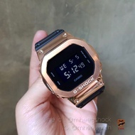 นาฬิกาข้อมือ GShock Dw5600BB กรอบโรสโกลด์ สแตนเลสแท้100% ประกัน ศูนย์1ปี