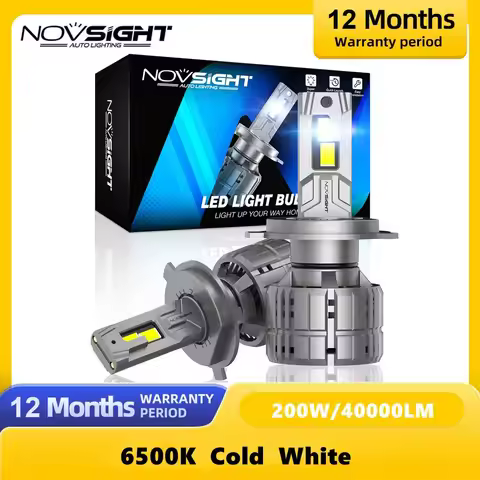NOVSIGHT N60 H7 LED Headlight For Car H4 LED H11 200W 40000LM 6500K 9005 9006 HB3 HB4 12V LED Auto H