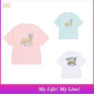 ML2 National Geographic Lemonade Graphic Semi-Overfit T-shirt N262UTS907 K-FASHION