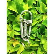 XO 308 stainless steel car keychain (3-way spring)