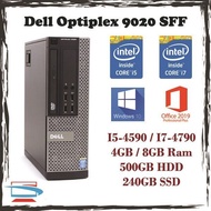 Dell Optiplex 9020 SFF - Intel Core I5-4590 I7-4790 / 4GB 8GB DDR3 Ram / 240GB SSD 500GB HDD I5 I7 4