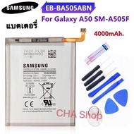 แบตเตอรี่ แท้ SAMSUNG Galaxy A50 A505F SM-A505F battery EB-BA505ABU EB-BA505ABN 4000MAh รับประกัน 3