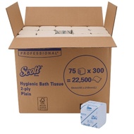SCOTT® Hygienic Bathroom 2-Ply Tissue 06402 (75pkt x 300s) (Non-Embossed)