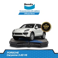 Bendix ผ้าเบรค Porsche Cayenne 3.0D V6 (ปี 2010-ขึ้นไป) ดิสเบรคหน้า+ดิสเบรคหลัง (DB1676 DB1677)