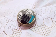 古銅款 圓形 分格藥盒 迷你 隨身攜帶 小物 收納盒 藥盒