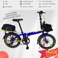 Siap Pasang Basikal Lipat alloy Folding Bike Bicycle Cycling Foldable Bicycle Basikal Murah Dewasa basikal lipat murah