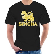 [COD]เสื้อยืดผ้าฝ้าย พิมพ์ลาย Singha Beer สไตล์สปอร์ต สําหรับผู้ชายวัยกลางคน