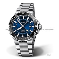 ORIS 0179877544135-0782405PEB Men's Watch Aquis GMT Date Automatic 43.50mm SS Bracelet Blue *Original
