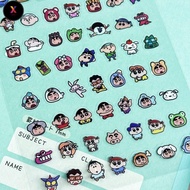 FS Cartoon Crayon Shin-chan Loopy Capybara Cute Decorative Stickers PVC Nail Stickers
