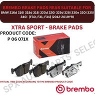 BREMBO GENUINE DISC BRAKE PAD (REAR) FOR BMW 316d 316i 318d 318i 320d 320i 325d 328i 330e 330i 335i 
