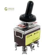 AC 250V 15A on/on 2 Position DPDT Toggle Switch with Waterproof Boot