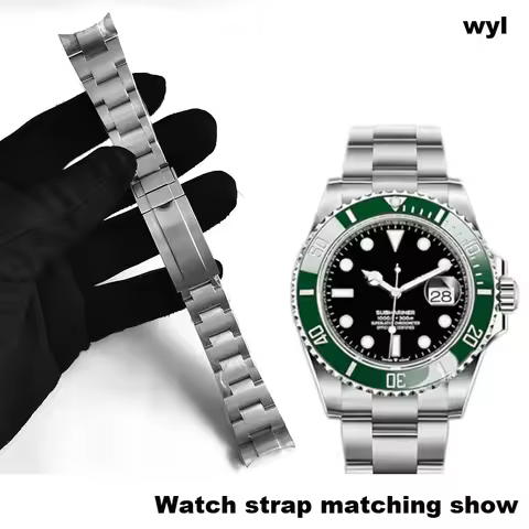 Watch Bracelet for Rolex DAYTONA GMT SUBMARINER Watch Accessories Metal Strap Solid Stainless Steel 