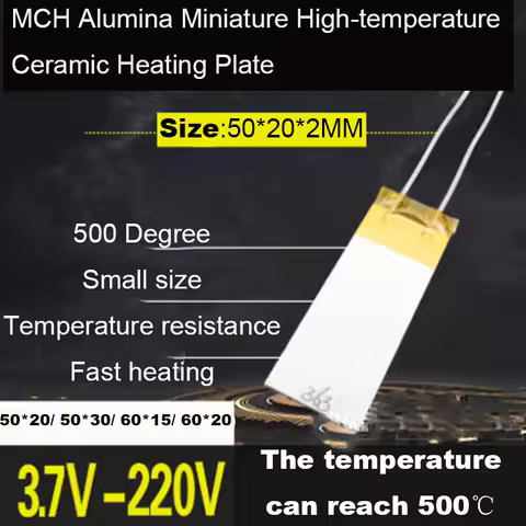 50*20*2MM 50*30MM 60*15MM 60*20MM Industrial High-temperature Ceramic Heater Heating Plate MCH 12V22