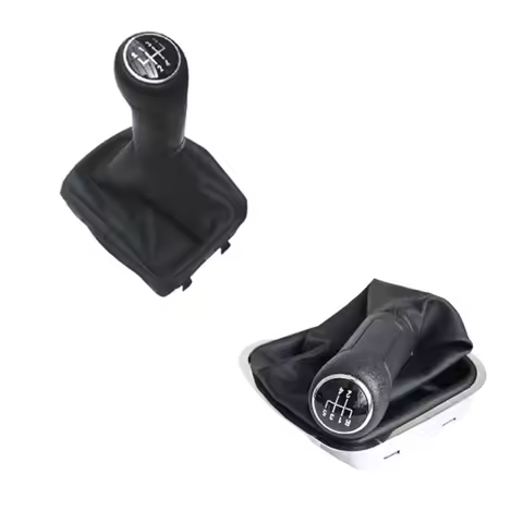 5 Speed Car Stick Shift Gear Knob With Gaitor For VW Polo 9N 9N2 2002-2009 Polo 6R Sedan 2010 -2013