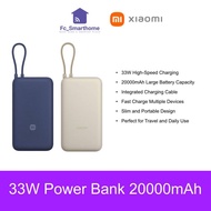 Xiaomi 33W Powerbank 20000mAh | Dual Output Ports (Type-C + USB-A) | Fast Charge Multiple Devices