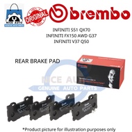 INFINITI S51 QX70 / INFINITI FX150 AWD G37 / INFINITI V37 Q50(REAR) DISC BRAKE PAD (1SET =4PCS)-BRAN