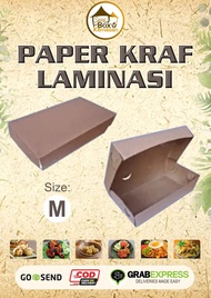 Lunch Box Paper (ISI 100) Lunch Box Paper Lunch Box SML Dus Box Ayam Geprek Kemasan Makanan Dus Nasi