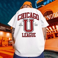 S-7XL Men T Shirt Oversized Cotton Round Neck Short Sleeved Trendy Brand Tshirt Lelaki Baggy Size Yo