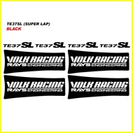 ☌ ✿ ❂ Volk Racing Rays Engineering TE 37 Super Lap SL Mags Decals Rim Stickers