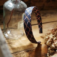 古董領帶改製手工髮箍-CHANEL香奈兒-粉紅櫻花-窄版