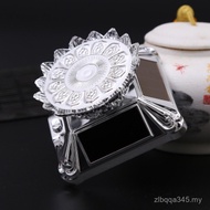 Solar Light Energy Display Rotating Disc Jewelry Crystal Rotating Display Base Counter Jewelry Displ