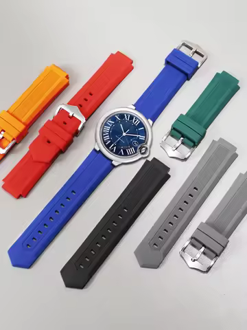 For Casio Edifice EF-552 Cartier Timex Citizen Tissot Watchband Men Bracelet Stainless Buckle Silico