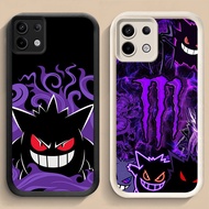 LF-43 Pokémon Gengar Shockproof Casing for Infinix 7 GT 20 Tecno POP 7 Spark GO ITEL A80 P65 Pro