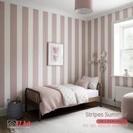 Stripes Summer Waterproof Wall DIY Stickers Home Living Room Wallpaper Self Adhesive 10M EZ Art