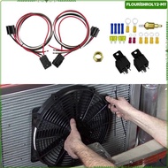 [Flourish] Dual Cooling Fan Relay Kit 185 On 175 Off 40 Amp Waterproof Relay Thermostat