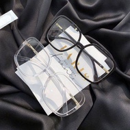 cermin mata bulat bingkai cermin mata cermin mata Versi Korea Kotak Besar Vintage Black Glasses Rangkaian Rangkaian Pere