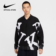 Nike Kaos Pria Sportswear Club Rugby - Black [HV1437-010]