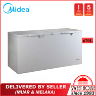 [DELIVERED BY SELLER] MIDEA Chest Freezer MDRC698FZG01MY 670L WD-670W (-36°C) *COOLER THAN WD-670W W