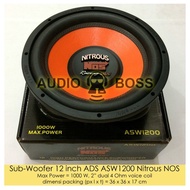 Speaker Subwoofer 12 inch ADS ASW1200 Nitrous NOS 12" Nitrous ASW 1200