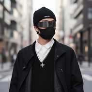 Cyberpunk Sci-Fi Futuristic Rectangular Sunglasses Trendy Funky High Street Style for Men and Women 