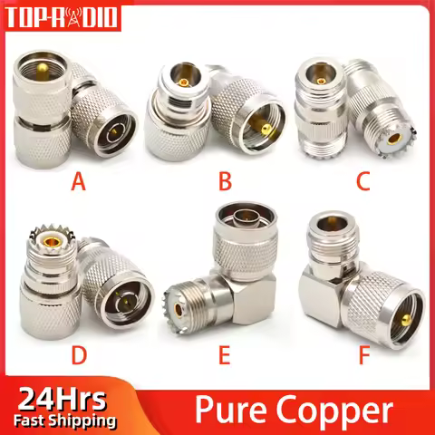 1Pc UHF to N Adapter Male Female SO239 PL259 to L16 Connector SO-239 PL-259 To N Type straight Right