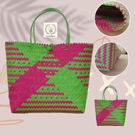 [Trends eMart] RAYA FREE TWILLY Finely Handwoven Malaysian Borneo SARAWAK Penan Handmade Tote Bag XL