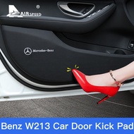 Car Door Anti-dirty Pad Anti-Kick Pad Door Protection Cover Stickers Decoration for Mercedes Benz E Class W213 Accessories