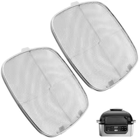 Splatter Guard Stainless Steel Fine Mesh Splatter Screen Air Fryer Splash Cover for Ninja Foodi AG30