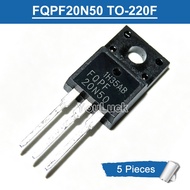 5pcs FQPF20N50 TO-220F 20A/500V N-channel MOSFET Transistor New Original