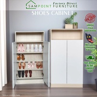 🔥PROMOSI HEBAT🔥SamPoint Almari Kasut 2 Pintu / Rak Kasut Murah / Rak Kasut Bertutup / Almari Kasut M