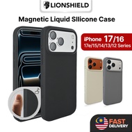 (MY) LionShield iPhone 17 Pro Max/17 Pro/17/17e/16 Pro Max/16 Pro/15/14/13/12 Magnetic Liquid Silico