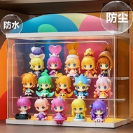 Storage Box Desktop  Bubble Mart Doll Figure Storage Acrylic Transparent Display Box Trendy Toy Disp