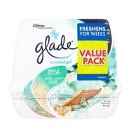 GLADE SCENTED GEL OCEAN ESCAPE 180G x 2 TP