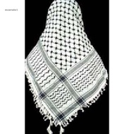 ✿ Arab Turban Shemagh Desert Keffiyeh for Head Neck Scarf White Arab Keffiyeh Scar