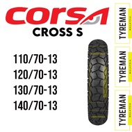TAYAR SKUTER Corsa Platinum Cross S 110/70-13 > 140/70-13 for NMAX 155 (BUNGA DUA ALAM)