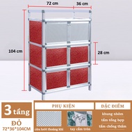 Gslife Kệ Nhà bếp Kệ Đa năng Kệ Để gia vị Nhà bếp Kệ Để Nồi Nhà bếp chống bụi tủ Đựng đồ