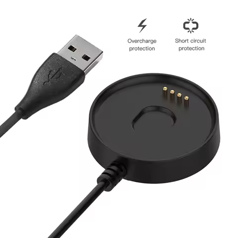 USB Fast Charger Base Cradle for Ticwatch E2/S2 Portable Charging Dock Cable
