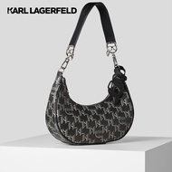 KARL LAGERFELD - K/IKONIK MONOGRAM MOON SHOULDER BAG 230W3063 กระเป๋าสะพาย